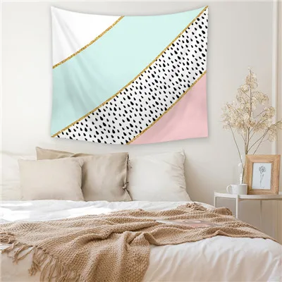 2 Geometric Hanging Wall Tapestries Mandala Bohemian Tapestry Landscape Wallpaper Wall Art Shawl Throw - Цвет: 2