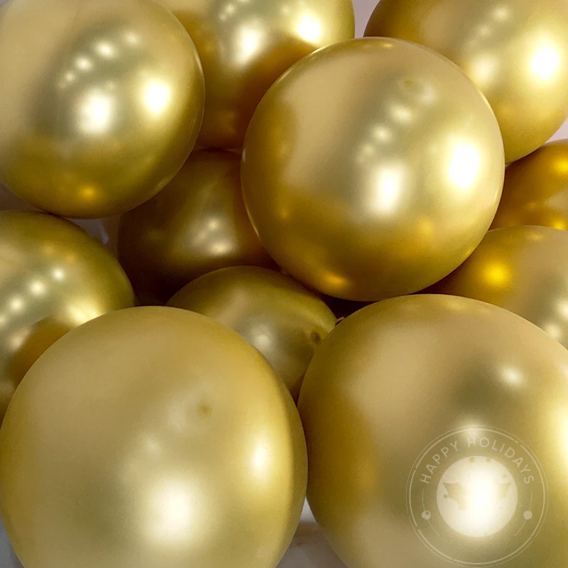 10 teile/los Chrom Metallic Silber Luftballons Geburtstag Party Helium Ballon Hochzeit Zimmer Neue Jahr Halloween Weihnachten Dekoration – Detail 5