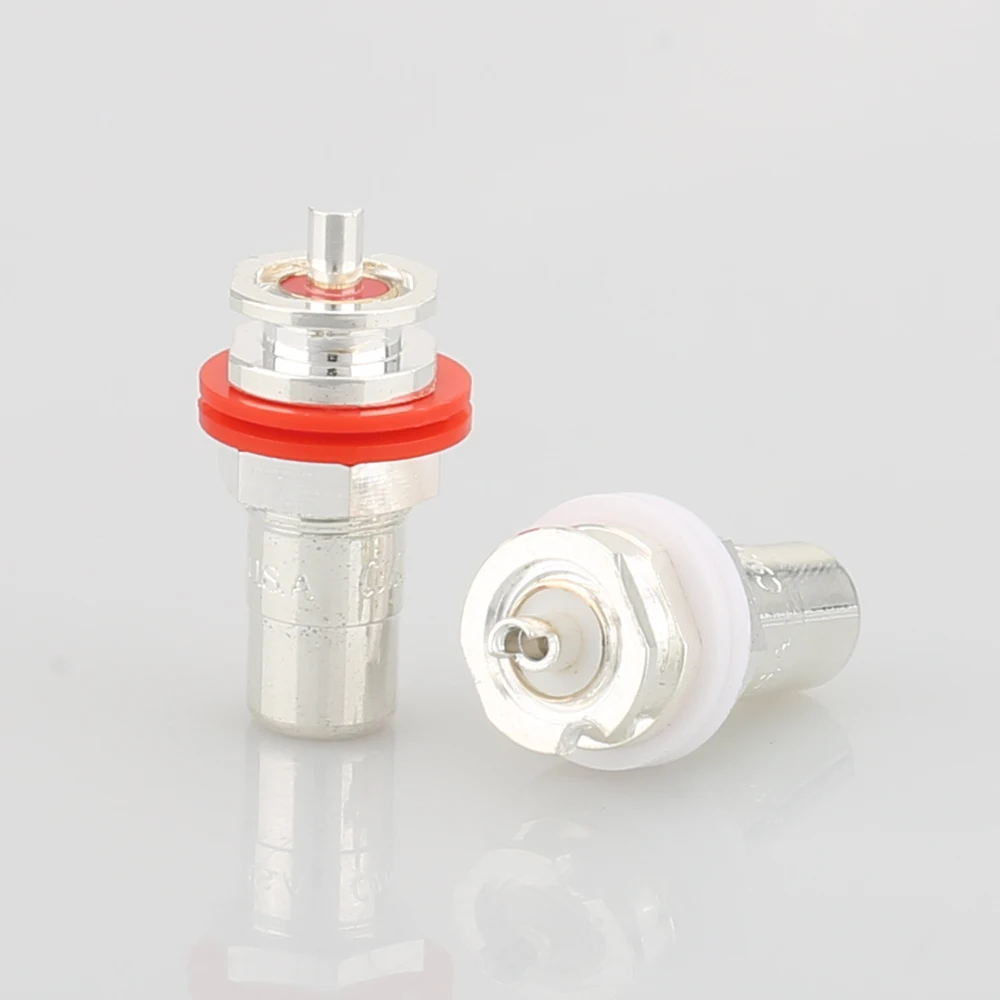 Горячая 8 шт. посеребренные RCA Phono Шасси Панель крепление гнездо адаптер