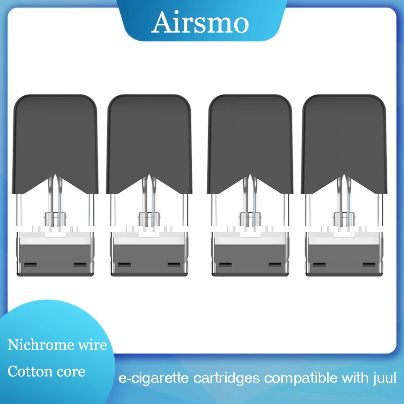 

40pcs Cotton Core Pods Cartridge For JUU/JUll/Myle/COCO 0.8ml Disposable Atomizer Nichrome Wire Pods Vape Cartidge Vaporizer