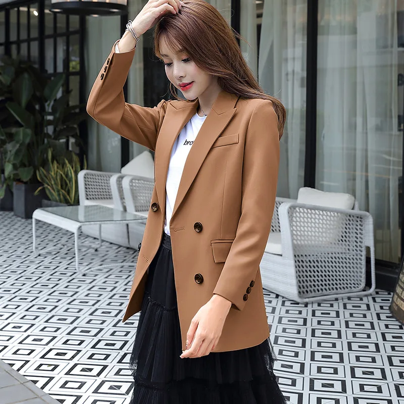 

Online Celebrity Design Non-mainstream Suit Jacket WOMEN'S Dress 2019 New Style Autumn Graceful Korean-style Casual Versatile Su