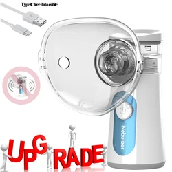Type-C Nebulizador Mute Mini Handheld  Mesh Nebulizer Autoclean Medical Steaming Inhaler Humidifier Child Adult Get 4 $ Coupon