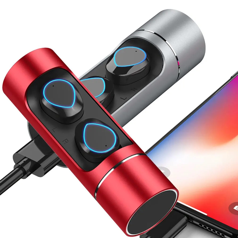 K01 Bluetooth наушники беспроводные Серьги светодиодный цифровой дисплей экран мини стерео Беспроводная гарнитура