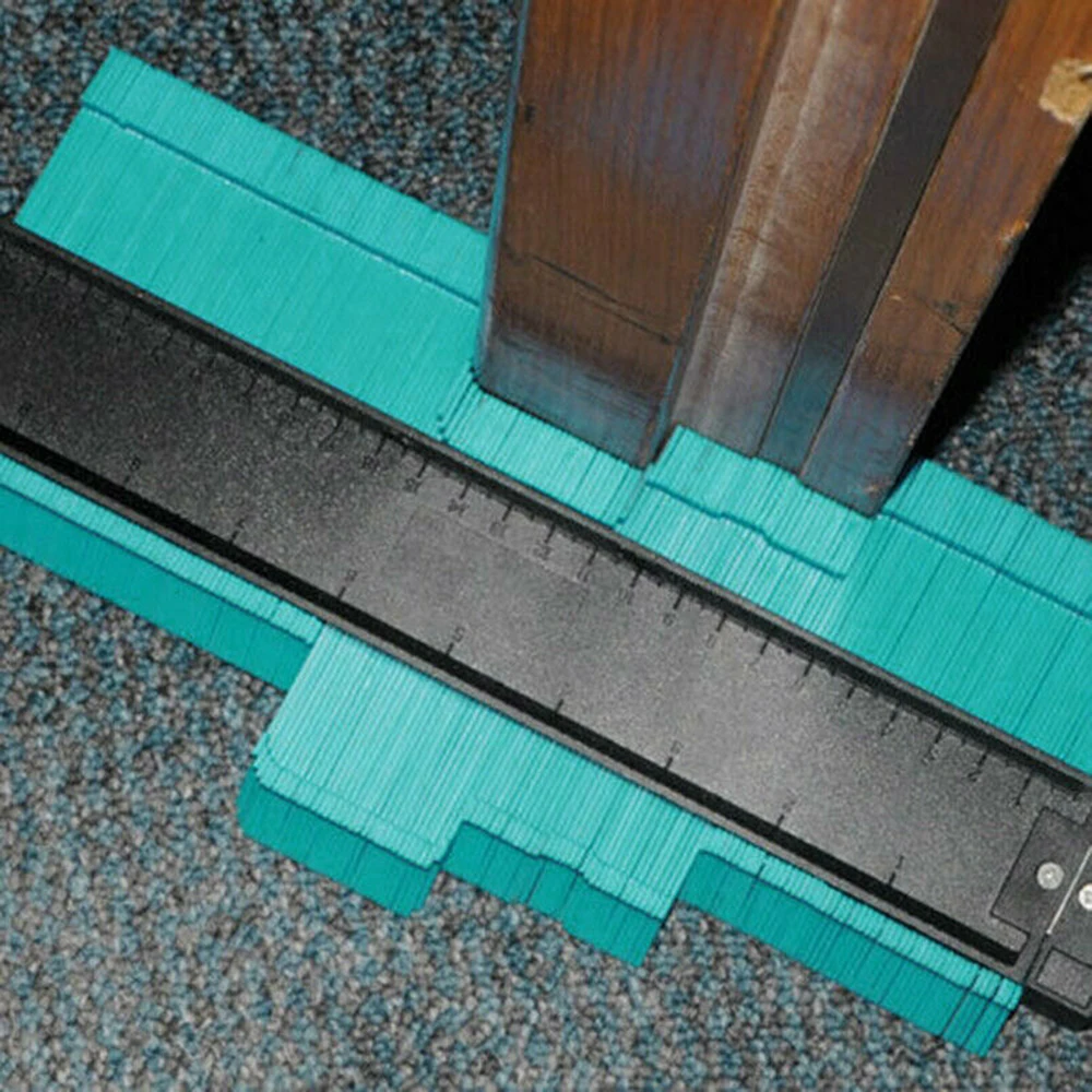 

Contour Gauge 10 inch Profile Copy Gauge Ruler Metric Inch Marking Gauge Shape Duplicator Tiling Laminate Tiles Measuring Tool