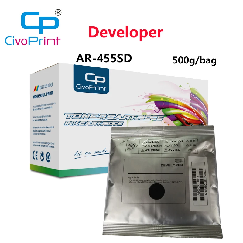 

Civoprint 500g/bag compatible developer AR-455SD for sharp copier 355/455/3511/4511