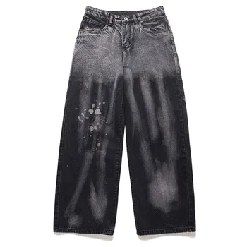 

Jeans Men Cool Graffiti Print Denim Pants Cute Fashion Hip Hop Vintage Baggy Jeans College Style All-match Casual Pant