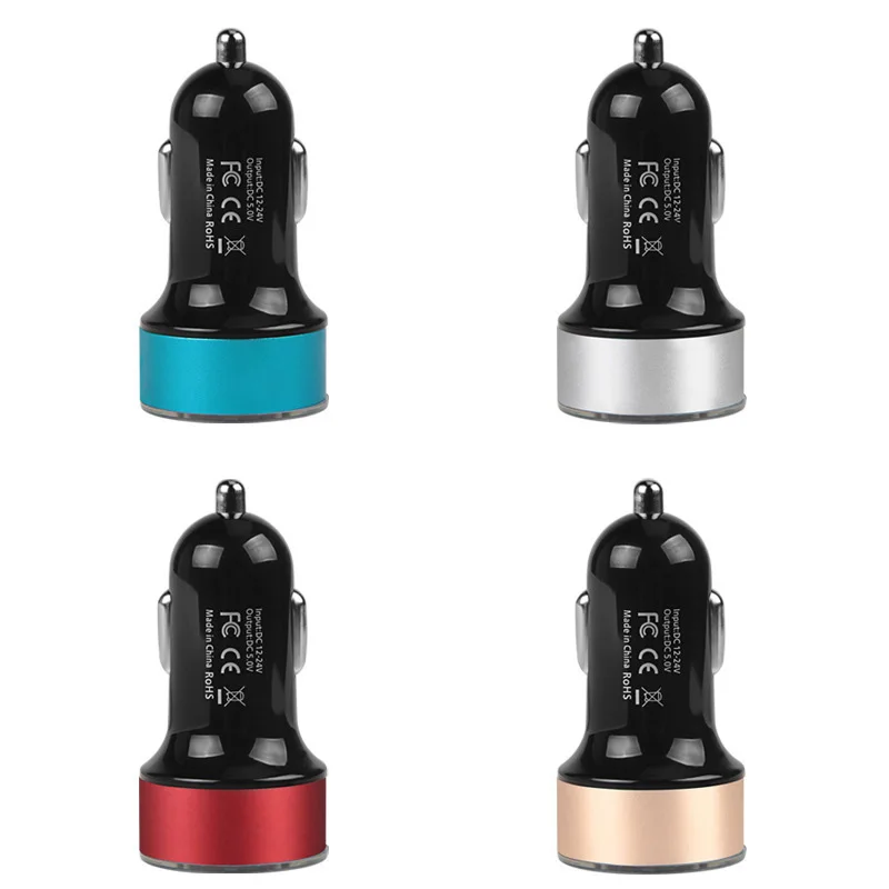 USB автомобильный прикуриватель зарядное устройство usb-адаптер 2 Порты и разъёмы быстрая Зарядное устройство автомобиля 12 V-24 V Быстрая зарядка Авто адаптер для автомобильного прикуривателя