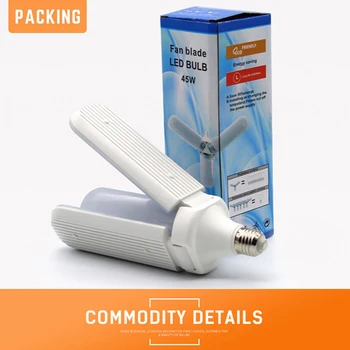 

45W led Garage lamps with motion sensor Deformable garage lights Ceiling Lamp workshop Industrial Lamp soft cold white