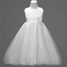 Новое поступление, vestido de festa, праздничные платья для малышей 2, 3, 4, 5, 6, 7, 8, 9, 10, 11, 12 лет, длинное белое торжественное платье для девочек, одежда