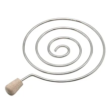 Прямая поставка металлический вихревой держатель угля для кальяна угольный фильтр кальяна аксессуары для чаши щит с деревянной ручкой