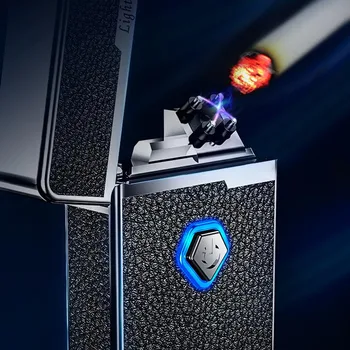 

Rechargable Encendedor Electrico Veiper Plasma Dual ARC For Cigar Leather Cool Flameless Usb Cigarette Lighter Gadgets For Men