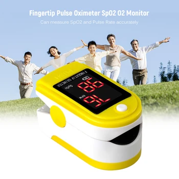 

Fingertip Pulse Oximeter Pulse Oximeter Finger Pulse Blood Oxygen SpO2 Monitor LED Oximeter Pulse and Heart Rate Measuring Gauge