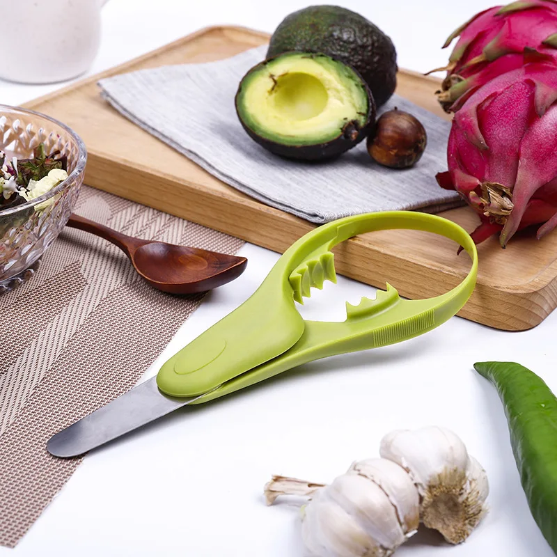

avocado slicer Stainless steel avocado separator 3 in 1 avocado cutting knife Remove the corer kitchen gadgets