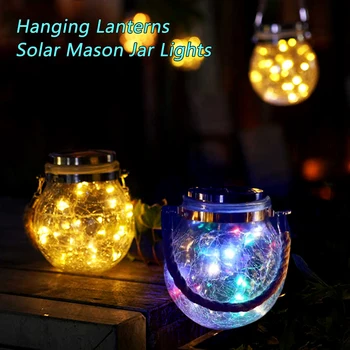 

Outdoor Solar Light Hanging Lanterns Waterproof Led Solar Power Light Outdoor Solar Lamp Lights for Holiday Garden Decoration