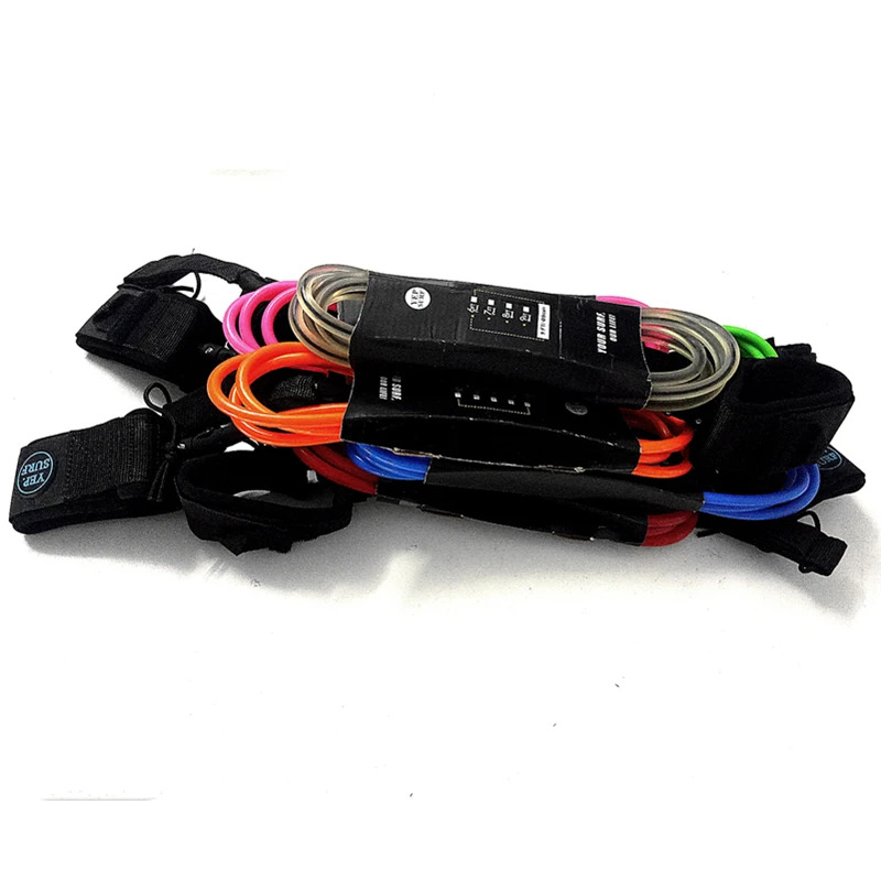 

paddle board leash 7 color SUP Board Surfboard 8ft/9ft/10ft/11ft/12ft 8mm Straight Leash Surf Leash Surf Accessories