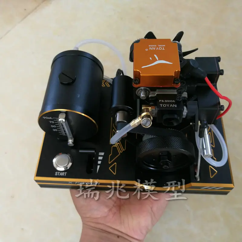 Four-stroke Methanol Engine DIY Gasoline Generator Model Power Mini Fan One-key Start | Инструменты
