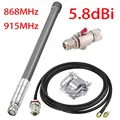 5.8 DBi Helium Hotspot HNT Miners Antenna 860-930MHZ LoRa Antenna Fiberglass Aerial Kit With 1Meter Low Loss RG142 Cable fiberglass antenna kit for helium hotspot