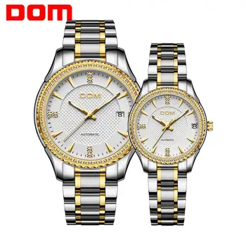 

DOM Automatic mechanical watch women's watch men's watch waterproof couple watch stainless steel luminous sport business