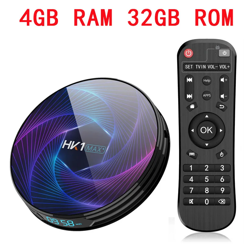 4G 32G TV BOX Смарт ТВ приставка Android 9,0 HK1 MAX Plus 4 Гб 128 Гб 64 Гб RK3368PRO Восьмиядерный wifi 4K 1000M Google Youtube Netflix IP tv приставка - Цвет: 4G 32G TV BOX