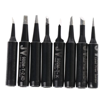 

8 Pcs Lead-Free Soldering Solder Iron Tips 900M-T For Hakko 936 SAIKE 909D 852 936d