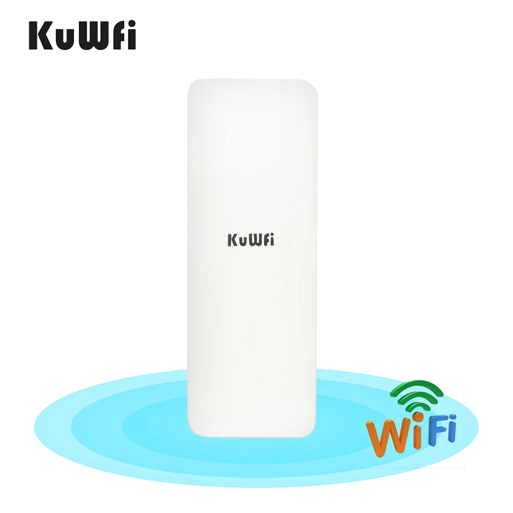 KuWfi 300Mbps Cầu Router Không Dây Ngoài Trời Repeater AP/Router WiFi 2.4Ghz Tầm Xa Bộ Mở Rộng Điểm Đến điểm 1KM