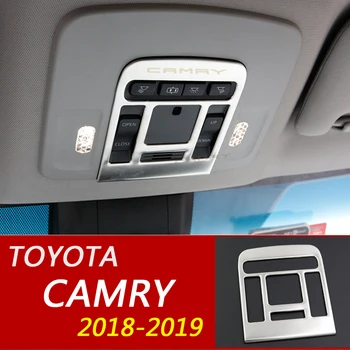 

Car Reading Lights Trim Cover For Toyota Camry 70 XV70 2018 2019 Auto Interior Dome Lamp Frame Stickers Car Styling Accessories