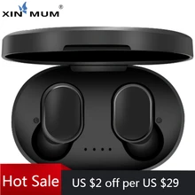 A6S Bluetooth 5.0 Headsets Wireless Earbuds Mini TWS Earphone Noise Cancelling Mic with Charger for Xiaomi IPhone Huawei Samsung baseus s01 bluetooth earphone wireless headsets for iphone samsung xiaomi magnetic switch earbuds auricular bluetooth earpieces