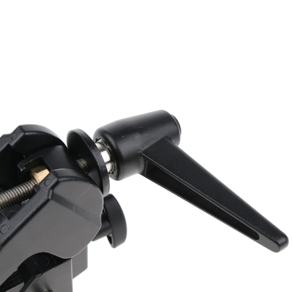 Super Clamp Multi-functional with Standard Stud 1/4'' 3/8'' Thread for Lights Umbrellas Hooks Shelves Plate Glass Cross Bars