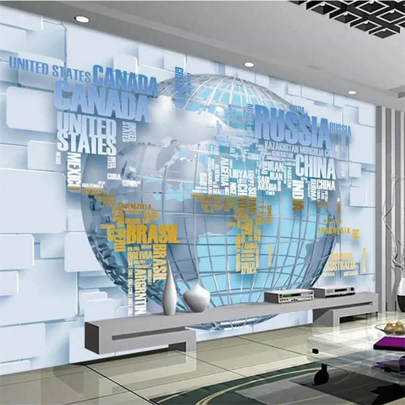 Beibehang-Customized-large-murals-fashion-home-decoration-HD-fashion-English-letter-map-3D-TV-background-wallpaper