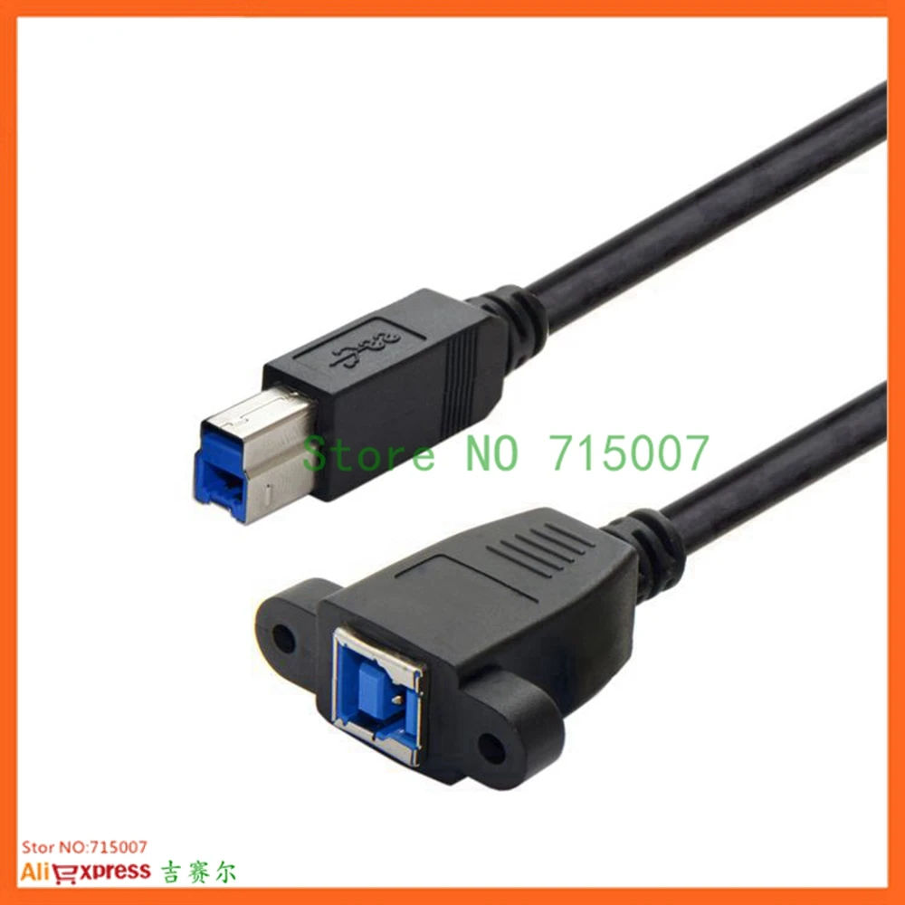 Супер скорость USB 3,0 задняя панель крепление B мама к папа B Тип удлинитель 0,5 м 50 см