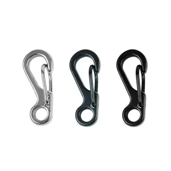 

10Pcs Mini Aluminum Alloy Carabiner Keychain Outdoor Camping Climbing Snap Clip Lock Buckle Hiking Climbing Camping Tools