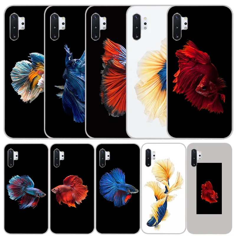 Боевая рыба betta fish силиконовый чехол для samsung galaxy Note 10 pro 9 8 A90 A70 A60 A50 A40 A30 A10 M40 M30 M20 M10