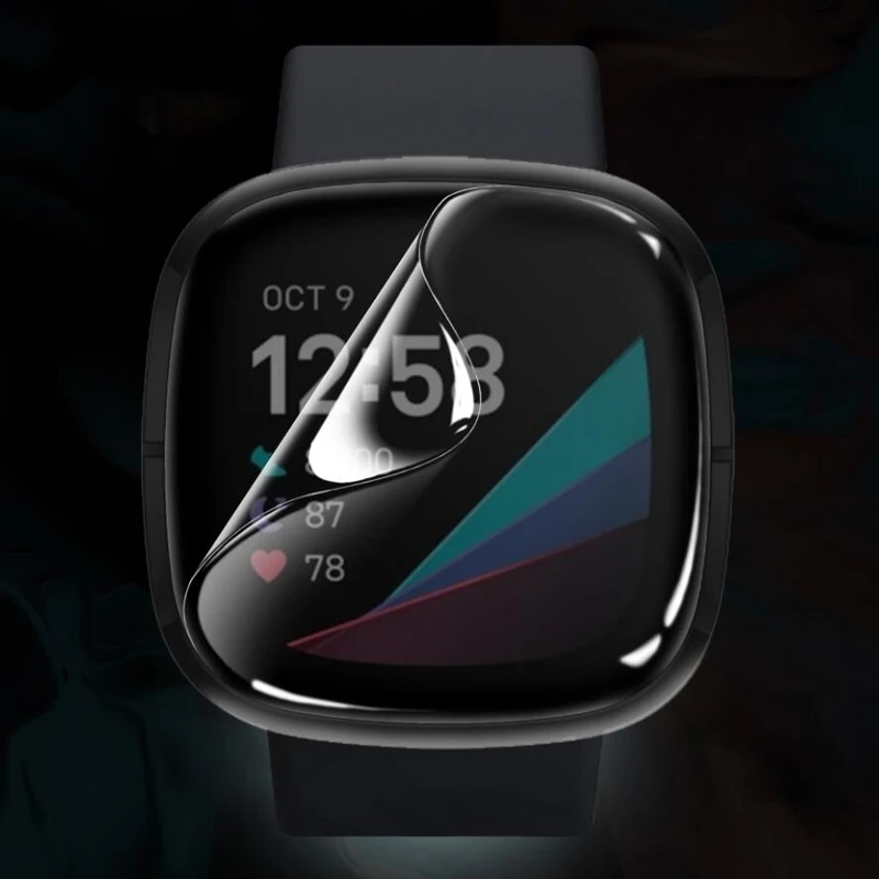 5pcs Ʈ TPU  ȣ ʸ Versa3 Ʈ ġ  Fitbit Versa 3/ Sense Ʈ ġ ü ȭ ȣ Ŀ