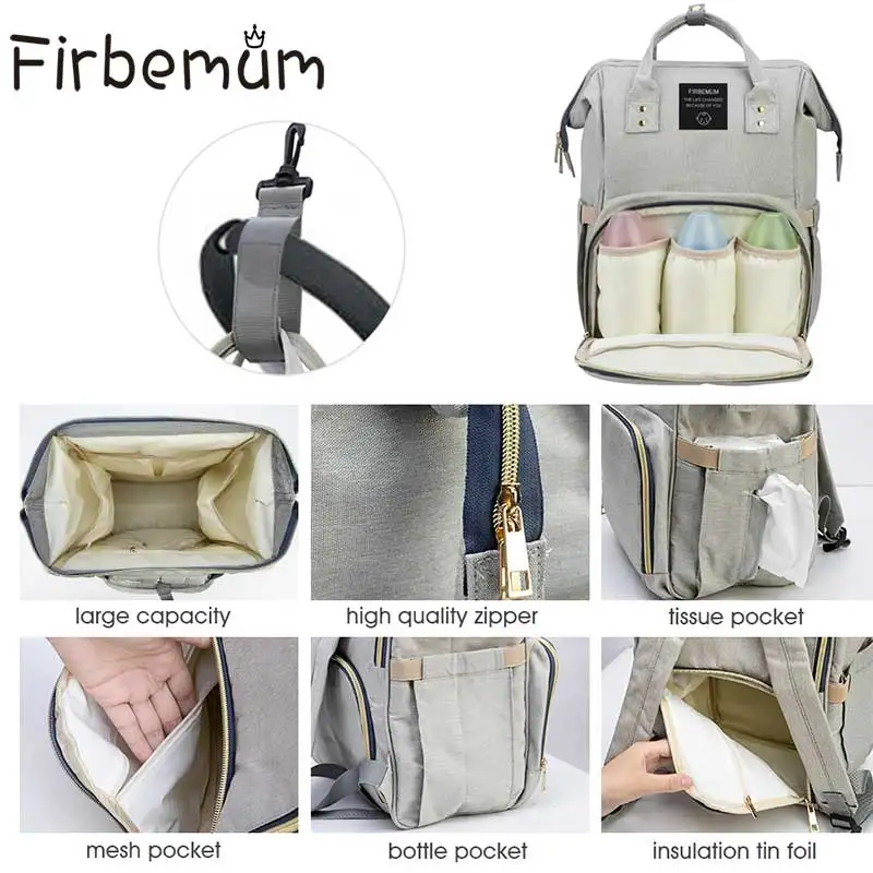 Сумка для подгузников для мам, стиль, Большая вместительная детская сумка, рюкзак для беременных, дизайнерская сумка для ухода за ребенком