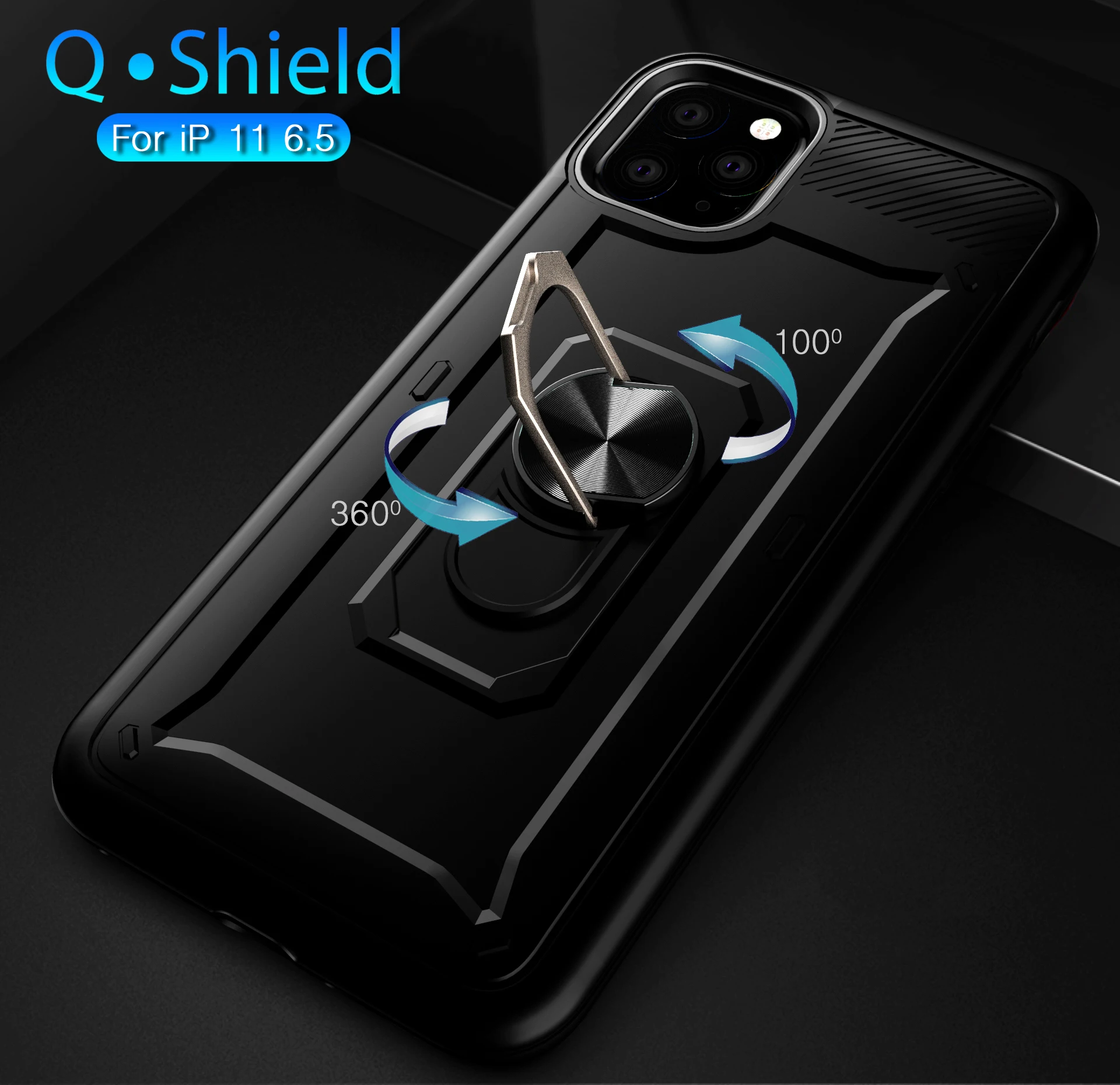 Противоударный армированный телефонный чехол с откидной ножкой для iPhone 11 Pro Max X XR