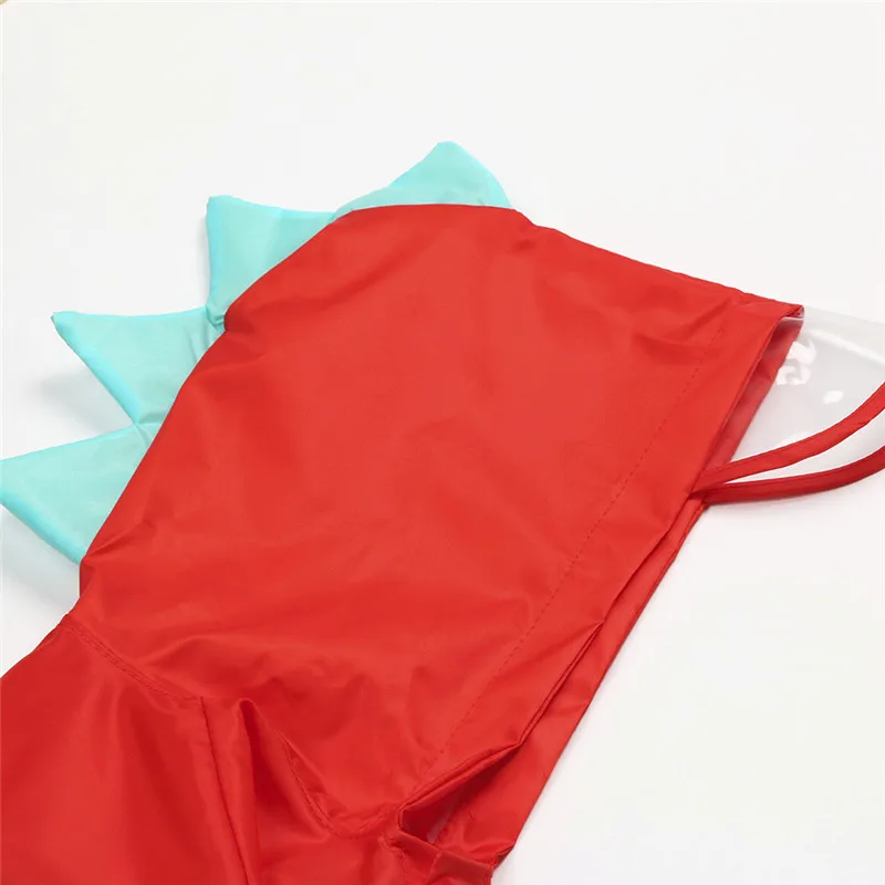 Children's raincoat Baby Dinosaur Boys Girls Children Windfight Kindergarten Clothes Raincoat+Bag #4AA22 (8)