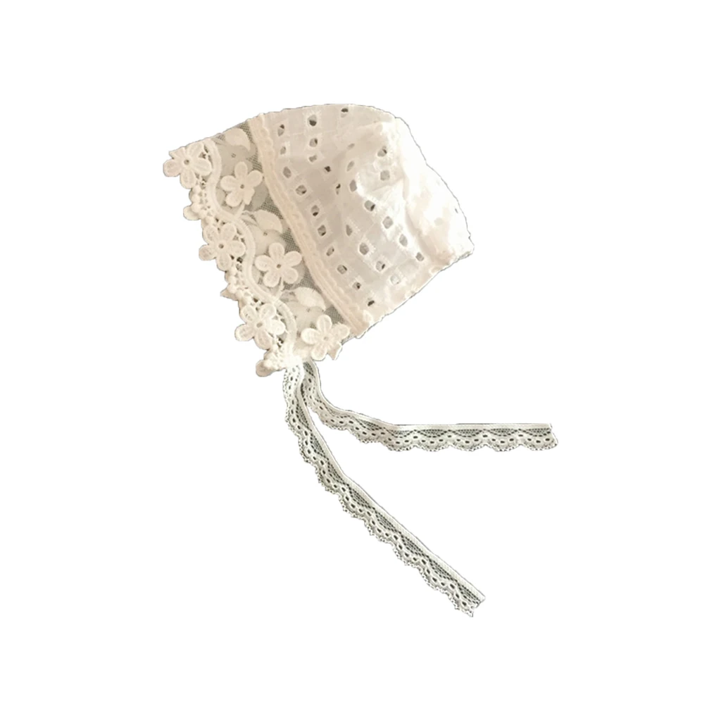 

Baby Girl Lace Princess Hat Visor Newborn Hollow Cotton Hats Spring and Summer Thin Section Cap