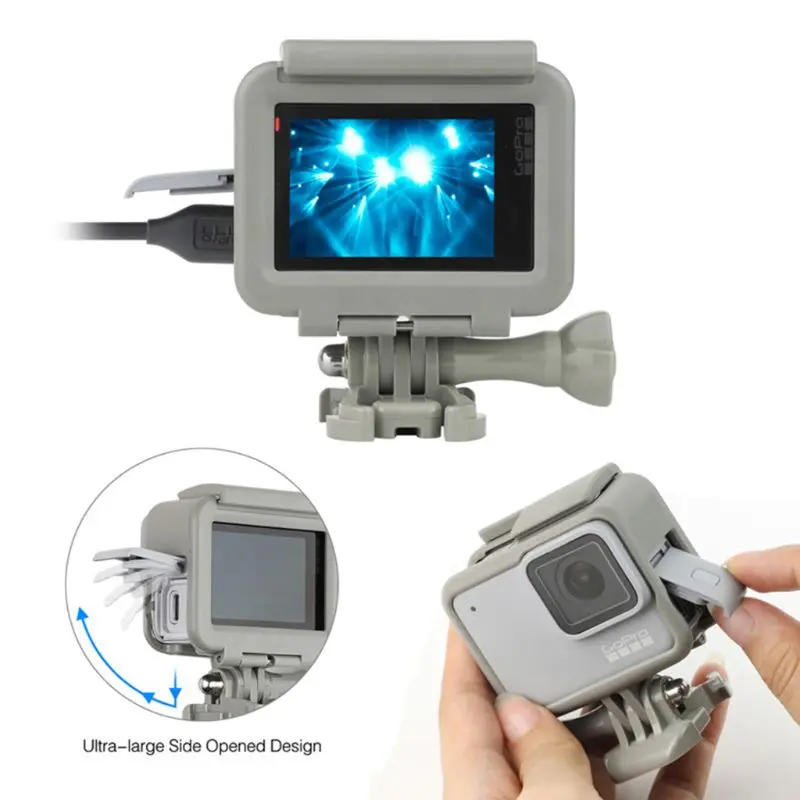 Защитный чехол для камеры с рамкой для GoPro Hero 5 6 7 аксессуары для спортивной камеры