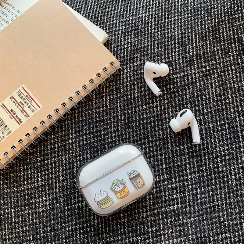 Милый мультяшный чехол для Airpods Pro, Модный Роскошный прозрачный защитный чехол для наушников с Bluetooth для airpods Pro 3, Жесткий Чехол - Цвет: XH08 Pro