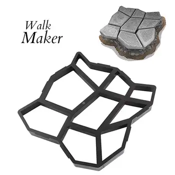 

17"x17"x1.6" Reusable Concrete Path Maker Molds Stepping Stone Paver Yard Patio Lawn Garden DIY Walkway Pavement Paving Mold