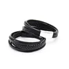 Hot Sell Men classice Multilayer Leather Bracelet Magnetic-clasp Cowhide Braided Multi Layer Wrap Bangles pulsera hombre ► Photo 3/6