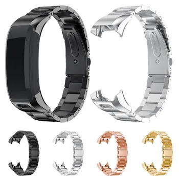 

Hot Sale Solid Stainless Steel Accessory Watch Band Strap Metal Bands For Garmin VIVOsmart HR Metal Bands