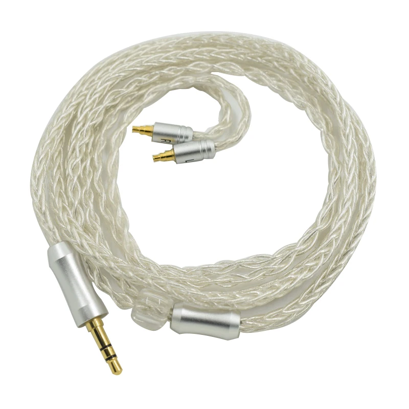 Replacement o Cable for Sennheiser IE40PRO Headphones Upgrade Cable Headphone Extension Cord Silver 