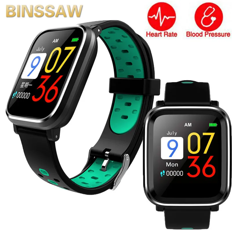

BINSSAW Q58 Smart wristband color screen UI with measuring pressure pulse meter watch support pedometer sleep monitor sport band
