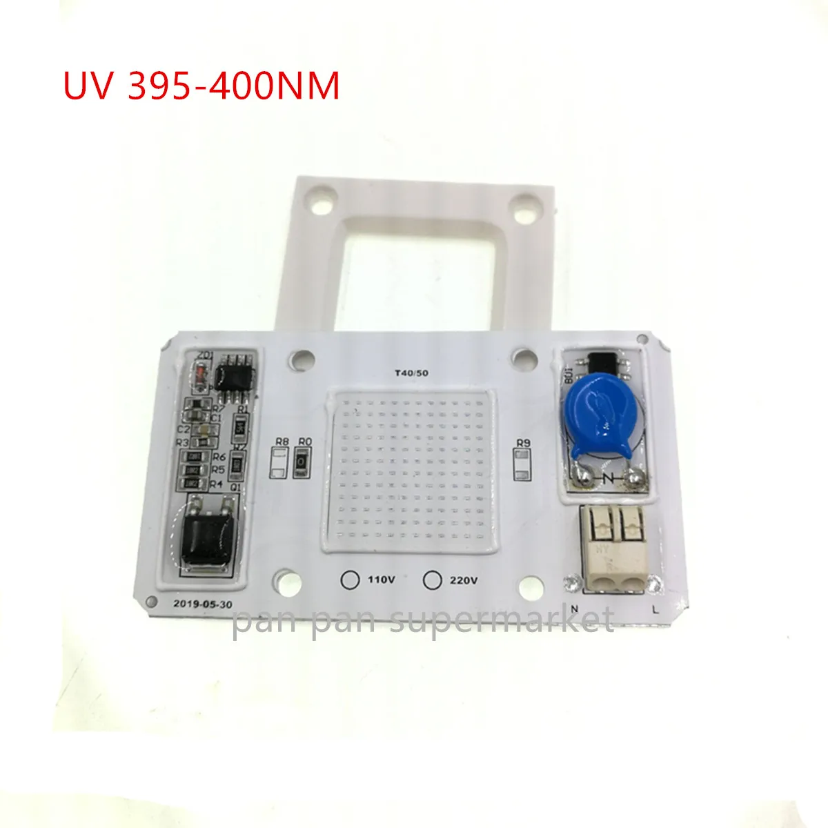 50 Вт 220 В COB UV 395nm Ультрафиолетовый фиолетовый светодиодный светильник для