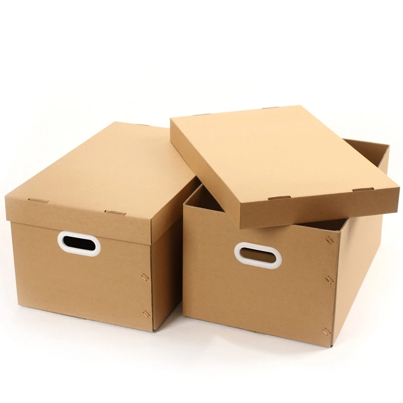 Juguetón Imitación Corea Cartones plegables con cubierta para mover archivos de correo clasificados  en estanterías, casilleros de ropa, bolsas|Cajas y recipientes de  almacenamiento| - AliExpress