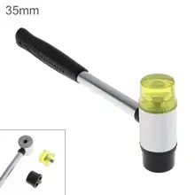 35 мм Резиновый Молот Двусторонняя работа остекление окна нейлоновый молоток с круглой головкой и нескользящей ручкой ручной инструмент DIY