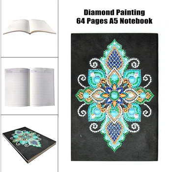 

EverShine DIY Special Shaped Diamond Embroidery Notebook Diamond Painting A5 Diary Book 60 Pages Diamond Mosaic Mandala Art