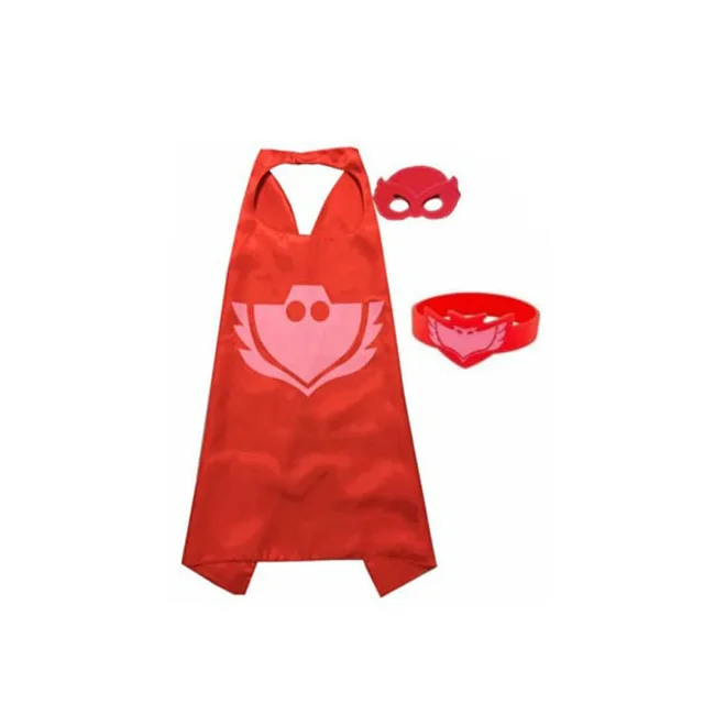 07 PJ Masks/Вечерние Маски для детей в стиле аниме; плащ с героями мультфильмов; подарок на день рождения для мальчиков и девочек; маскарадная одежда на Хэллоуин - Цвет: 07
