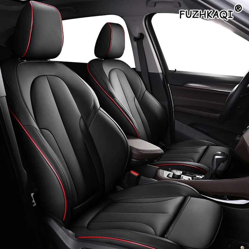 Кожаный чехол на автомобильное сиденье FUZHKAQI для Jaguar XJ XF XE E PACE XFL XEL автомобильные
